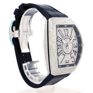 フランクミュラー（FRANCK MULLER）ヴァンガード V45 SC DT ダイヤモンド ステンレススティール 腕時計 メンズ 新品の画像2