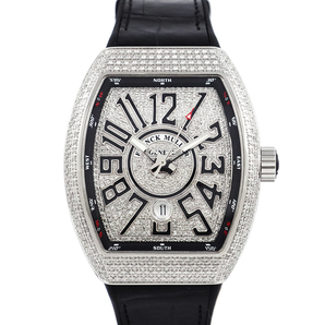 フランクミュラー（FRANCK MULLER）ヴァンガード V45 SC DT ダイヤモンド ステンレススティール 腕時計 メンズ 新品の画像1