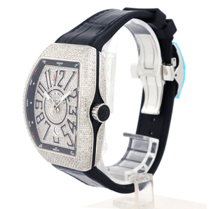 フランクミュラー（FRANCK MULLER）ヴァンガード V45 SC DT ダイヤモンド ステンレススティール 腕時計 メンズ 新品の画像3