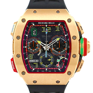 li car -ru Mill (RICHARD MILLE)RM65-01 RG automatic split second chronograph 18K red Gold wristwatch men's 