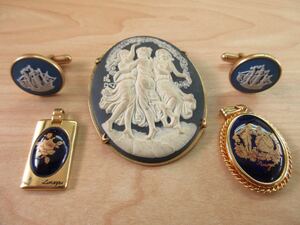 D65 WEDG WOOD ウェッジウッド LIMOGES リモージュ ペンダントトップ など ヴィンテージ アクセサリー 大量 まとめ売り まとめ TIA