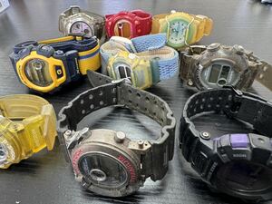 ★60サイズ CASIO カシオ G-SHOCK Gショック Baby-G クォーツ 腕時計 ジャンク品 部品取り 大量 まとめ売り まとめ TIA