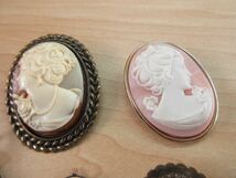  c13 カメオ CAMEO カメオ系 ブローチ ペンダントトップ ヴィンテージ ビンテージ アクセサリー 大量 まとめ売り まとめ TIA_画像3