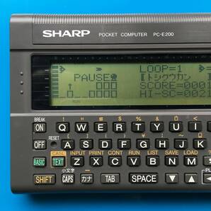 SHARP ポケコン PC-E200(PC-G815相当にアップグレード)★グラフィックス、C言語、Z80アセンブラ対応★の画像2