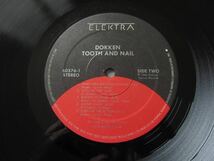 □ DOKKEN TOOTH AND NAIL 米盤オリジナル美盤！ 両面STERLING刻印_画像7