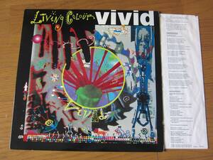 □ LIVING COLOUR VIVID レアアナログ米盤オリジナル美盤！ 両面STERLING DMM刻印 CULT OF PERSONALITY収録