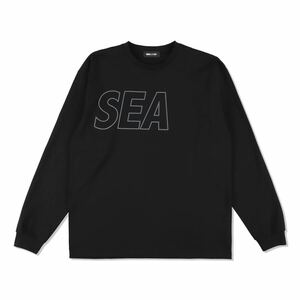 【新品未使用】 24SS 新品 WIND AND SEA ウィンダンシー SEA OF L/S TEE Tシャツ カットソー 長袖 BLACK S ブラック 黒色 即決早い者勝ち