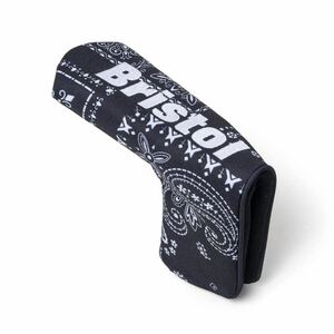 【新品未使用】 22AW 23 新品 FCRB f.c real bristol エフシーレアルブリストル SOPH PUTTER HEAD COVER パター ゴルフ バンダナ BLACK 黒