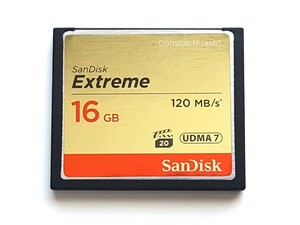 ☆美品☆ CFカード 16GB 800x サンディスク エクストリーム SanDisk Extreme コンパクトフラッシュ CompactFlash Card 