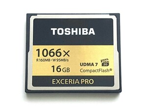 【残り1枚】☆美品☆ CFカード 16GB 1066x 東芝 エクセリアプロ TOSHIBA EXCERIA PRO コンパクトフラッシュ CompactFlash Card