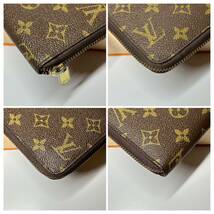 【極美品】ルイヴィトン モノグラム ジッピー 長財布 ブラウン 新型 メンズ レディース LOUIS VUITTON_画像8