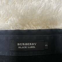 BURBERRY BLACK LABEL バーバリーブラックレーベル 前立て ノバチェック 鹿の子 半袖ポロシャツ 黒　日本製 ホース刺繍 3 Lサイズ_画像2