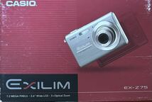 CASIO EXILIM EX-Z75 ブルー コンパクトデジタルカメラ _画像1