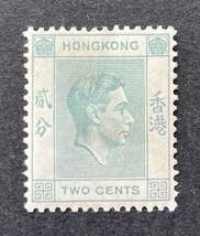 【英領香港】1938-41年 KG VI 普通・記念切手 5種 未使用 OH/良品　_画像2