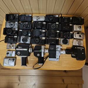 カメラ まとめ 31台 コンパクトカメラ デジタルカメラ ゼンマイ式8mmビデオカメラ 電池式8mmビデオカメラ CANON FUJI MINOLTA OLYMPUS ほか