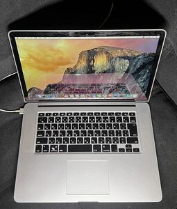 MacBook Pro (Retina, 15-inch, Late 2013) Intel Core i7（2.0GHz）メモリ 8GB / バッテリーなし / ジャック扱い