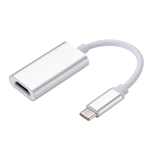 USB-C-HDMI 変換アダプタ4K2K オスーメス 4K@30Hz 20cm USB3.1Type C to HDMI 4K2Kコンバータ 音声サポート 銀