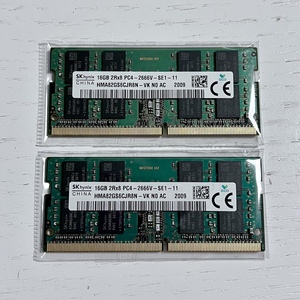 ノート用 メモリ SK Hynix DDR4-2666 PC4-21300 16GBx2枚 合計32GB HMA82GS6CJR8N-VK Win/Mac対応