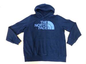 3243BMZ◎THE NORTH FACE ノースフェイス パーカー トレーナー スウエット プルオーバー トップス フード 裏起毛 ロゴ 黒 ブラック◎中古