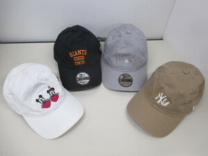 3121FMZ◎NEWERA ニューエラ キャップ 帽子 4点セット 9THIRTY Disney ディズニー コラボ/ニューヨーク・ヤンキース 他◎中古