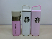 3255PEZ◎STARBUCKS スターバックス MiiR/STANLEY コラボ タンブラー 水筒 ステンレスボトル 3点セット◎中古_画像1