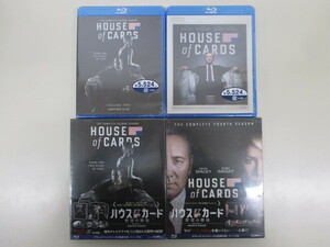 3286F◎Blu-ray ハウス・オブ・カード 野望の階段 コンプリートパック 1.2.4 ブルーレイ 4点セット◎未開封