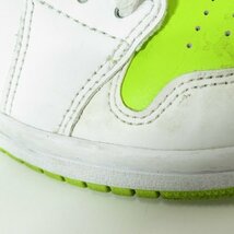 NIKE/ナイキ WMNS AIR JORDAN 1 MID White Lime エアジョーダン1 BQ6472-131 23.5 /060_画像10