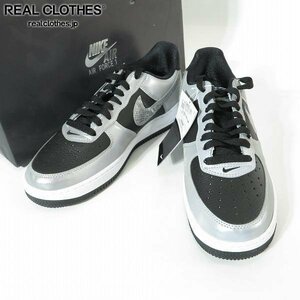 【未使用】NIKE/ナイキ AIR FORCE 1 B SILVER SNAKE エアフォース1B 黒蛇 DJ6033-001/26.5 /080