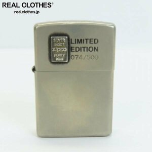 ZIPPO/ジッポー SILVER INGOT/シルバーインゴット貼り 500個限定 2007年製 /LPL