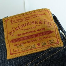 【未使用】WAREHOUSE/ウエアハウス S1001XX(1000XX) 1946モデル デニムパンツ /W34 L32 /060_画像3