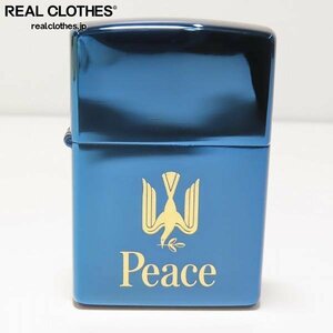 ZIPPO/ジッポー Peace/ピース 懸賞/非売品 ブルーチタン 1999年製 /LPL