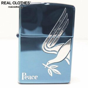 ZIPPO/ジッポー PEACE/ピース 懸賞品 ザ ピース デザインキャンペーン ブルーチタン 2007年製 /LPL