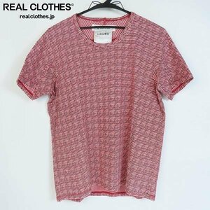 ☆ANREALAGE/アンリアレイジ 13SS ボーダー×総柄 半袖 Tシャツ/1 /LPL