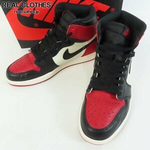 NIKE/ナイキ AIR JORDAN 1 RETRO HIGH OG BRED/エアジョーダン1レトロ 555088-610/27.0 /080