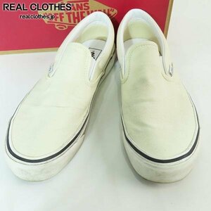 (4)VANS/バンズ CLASSIC SLIP-ON 98 DX クラシックスリッポン WHITE VN0A3JEXQWP/28.0 /080