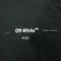 ☆OFF-WHITE/オフホワイト 19SS DIAG STENCIL L/S TEE バックスプレー アロープリント 長袖Tシャツ OMAB001R19185015/XS /LPL_画像8