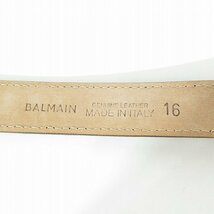 BALMAIN/バルマン エンボス加工ロゴ レザーベルト/16 /000_画像4