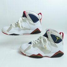 【観賞用】 NIKE/ナイキ AIR JORDAN 7 RETRO エアジョーダン7 バルセロナオリンピック 304775-171 28.5 /080_画像4