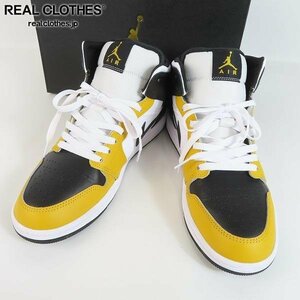 NIKE/ナイキ AIR JORDAN 1 MID/エアジョーダン1 ミッド Yellow Ochre イエローオークル DQ8426-701/27 /080