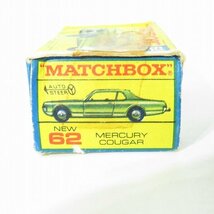 MATCHBOX/マルチボックス No.62 MERCURY COUGAR/マーキュリー クーガー ミニカー /000_画像9