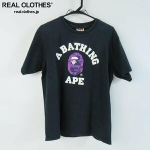 ☆A BATHING APE/ア ベイシング エイプ サル顔 プリントTシャツ M /LPL