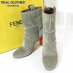 FENDI/フェンディ スウェードレザー ヒールブーツ 37.5 /100