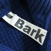 ☆【難あり】Bark/バーク ウール ニット ダッフルコート ブルー/S /100_画像4