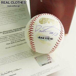 【証明書付き】Rawlings/ローリングス MLBワールドシリーズ 2007 松坂大輔 サインボール /000の画像1