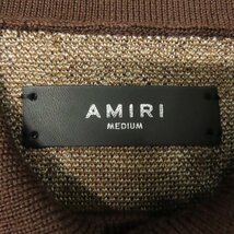 ☆AMIRI/アミリ 23AW ARGYLE JACQUARD/アーガイルジャガード チェック ポロシャツ M /060_画像3