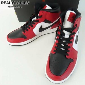 【未使用】 NIKE/ナイキ AIR JORDAN 1 MID CHICAGO BLACK TOE エアジョーダン1 シカゴ ブラックトゥ 554724-069/29 /080