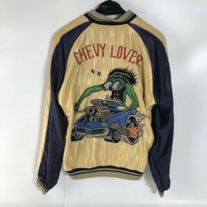 ☆TAILOR TOYO/テーラー東洋 虎顔×CHEVY LOVER スカジャン/スーベニア ジャケット TT11936/L /060の画像4