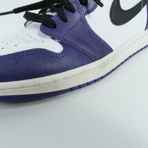 NIKE/ナイキ AIR JORDAN 1 RETRO HIGH OG COURT PURPLE エアジョーダン1 555088-500/28 /080_画像8