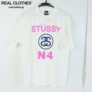 ☆STUSSY/ステューシー SSリンクロゴ プリントデザイン 半袖Tシャツ M /LPL