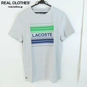 ☆【未使用】LACOSTE/ラコステ テニスウェア メンズ ベーシックグラフィックウルトラドライクルーネックTシャツ TH0851L-CCA/S /LPL